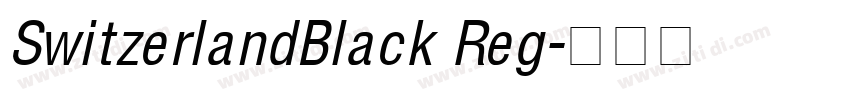 SwitzerlandBlack Reg字体转换